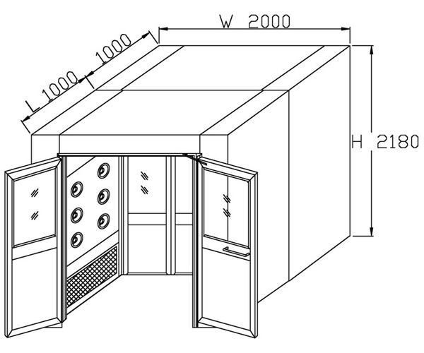 1500货淋室结构图